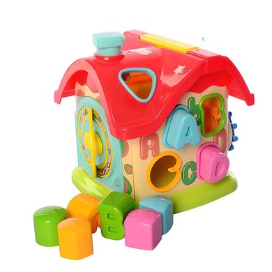 Фото товара - Развивающая игрушка для малышей - домик - сортер с часами, Limo Toy M 0001