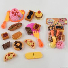 Іграшкові набори продуктів - фото Ігровий чайний набір із солодощами, пироджені на липучках, 6077  - замовити за низькою ціною Іграшкові набори продуктів в інтернет магазині іграшок Сончік