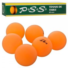 Набор мячиков для пинг-понга (настольного тенниса) 6 штук по 40 мм, 2202