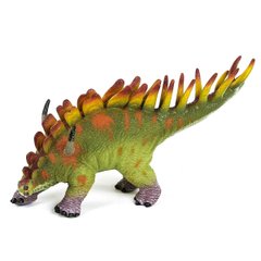 Фото товара - Игрушка динозавр резиновый Стегозавр 35 см со звуком, Q9899-507A,  Q9899-507A