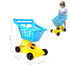 Фото товара - Детская тележка с корзинкой на колесиках, цвета в ассортименте, ТехноК 4227