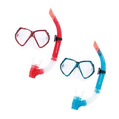 Ласты, маски, трубки и очки для ныряния  - фото Яркий набор для плавания и ныряния - маска и трубка, Best Way, BW 24030