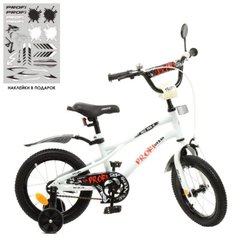 Фото товара - Детский двухколесный велосипед, колеса 16 дюймов (белый), серия Urban, Profi Y16251