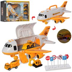 Машинки, літачки - фото Game Pack - Вантажний літак з будівельним обладнанням  - замовити за низькою ціною Машинки, літачки в інтернет магазині іграшок Сончік