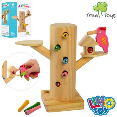 Дерев'яна гра черв'ячки і дятел, Limo Toy MD 2850