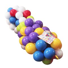 Кульки для бассейнів - фото Кульки ігрові для наметів, сухих басейнів в тубусі 100 шт  - замовити за низькою ціною Кульки для бассейнів в інтернет магазині іграшок Сончік