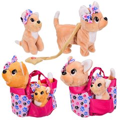 Интерактивные игрушки для девочек - фото Собачка чихуахуа, умеет ходить и танцевать, в сумочке и со щенком