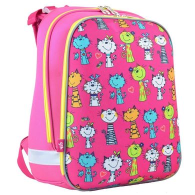 Фото товара - Ранец (рюкзак) - каркасный школьный для девочки розовый Коты - YES H-12 Kotomaniya rose, 1 вересня 554575, 1 Вересня 554575