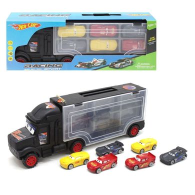 Трейлер - автовоз с игрушечными машинками из мультфильма Тачки - Маквин и другие