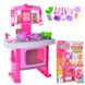 Фото Дитячі Кухні  Дитяча ігрова Кухня з годинником, духовкою, звук, світло, продукти, посуд, 661-51